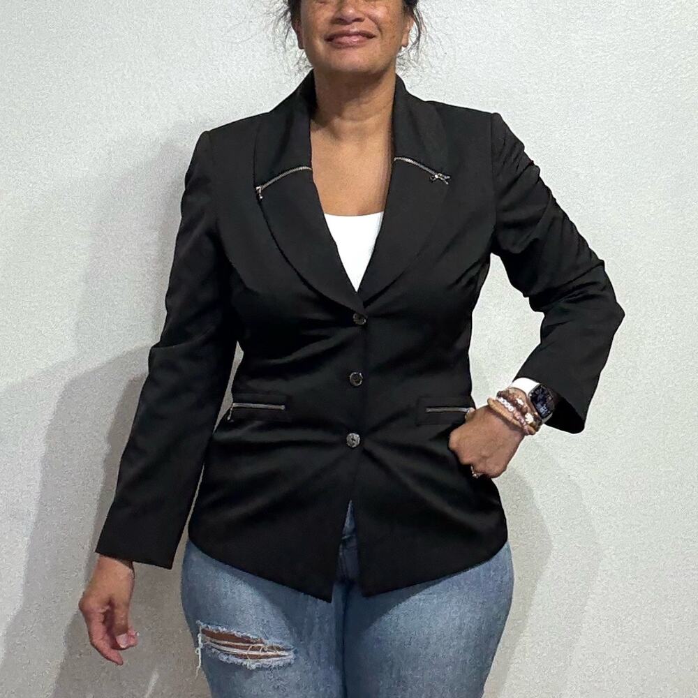 Tahari Black Suit Jacket Sz 10
